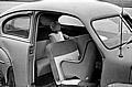 First rearward facing child safety seat prototype tested in a Volvo (PV 444)